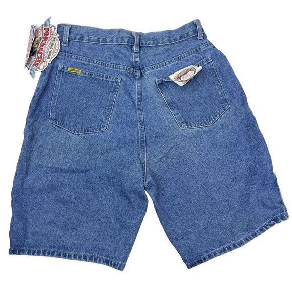 Vintage International JORDACHE Jean Shorts High Rise Blue Denim 9” inseam 14 NWT - Picture 2 of 8